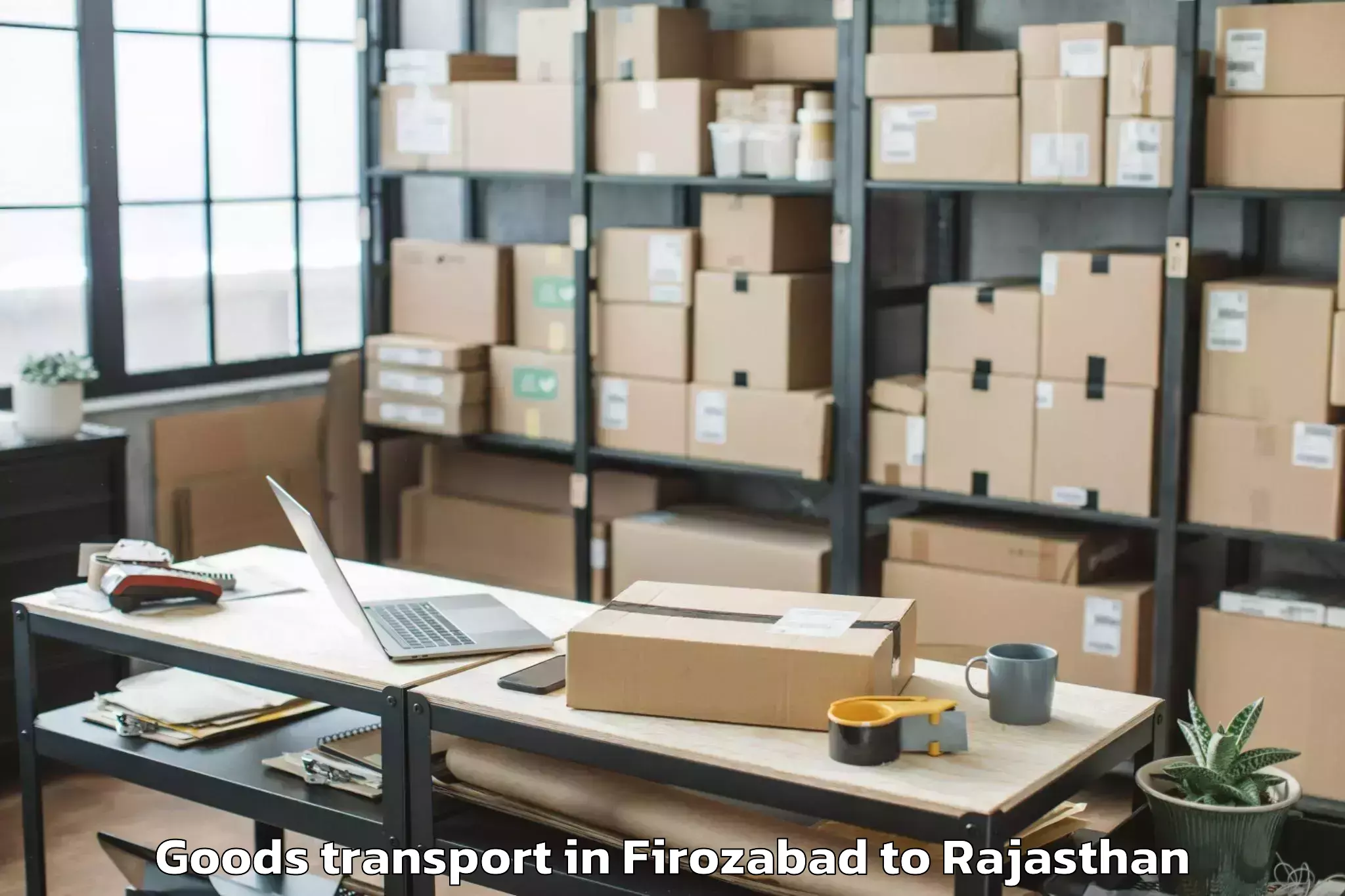 Discover Firozabad to Reengus Goods Transport